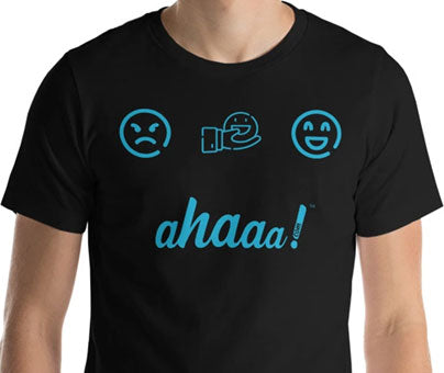 T-shirt Ahaaa! give-a-smile à Manches Courtes