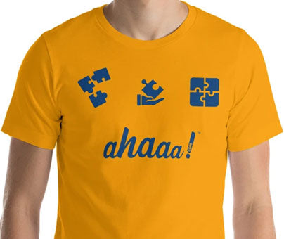T-shirt Ahaaa! puzzle Unisexe à Manches Courtes