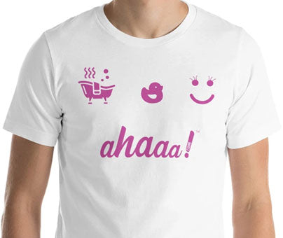 T-shirt Ahaaa! bain agréable à Manches Courtes