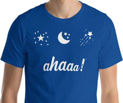 T-shirt Ahaaa! étoiles filantes Unisexe à Manches Courtes
