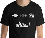T-shirt Ahaaa! sushi Unisexe à Manches Courtes